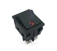 1PCS KCD4 rocker switch 250V 30A four-legged cat-eye boat button switch ON/OFF 4-pin water pump treadmill power supply component(4Pins Red -1PC)