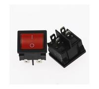 1Pcs KCD5 Rocker Switch 4 6 Pin 2 Level 6A 250V OFF-ON Multiple Colour Multifunctional Accessories With lights IDGTTLDF(Red 4Pin)