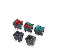 1PCS KCD6 6PIN 16A 250V 20A 125V Double Light Switch Rocker Switch 4p ON-OFF KCD6 Boat Power Switch 2*SPST IDGTTLDF(RedGreen LED 6P2Gear)
