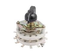 1PCS KCT2*11 2-pole 11-position double-layer with channel rotary switch with cover