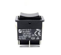 1pcs KEDU HY12-9-3 6 Pins Push Button On Off On Rocker Switch Pushbutton Switches for Electric Power Tools 125/250V 18/20A