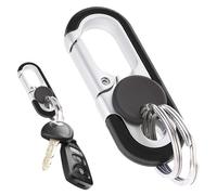 1Pcs Key Chain for Men Personalized Car Key Chain for Car Keys Motorbike Keys House Keys Hang on Belt Hole Wallets and Purses or as A Trinket Charm for Offices and Home Unisex Double Ring Design