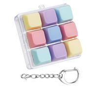 1PCS Keyboard Fidget Toy, Mini Colorful Fidget Keyboard, Portable Removable Fidget Keychain, Ideal for Stress Relief, Finger Exercise, Anxiety Decompression, for Home, Office and School Use