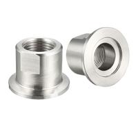 1pcs KF-16 KF-25 KF-40 KF-50 1/8'' 1/4'' 3/8'' 1/2" 3/4'' 1'' BSPP (FEMALE) Adapter Vacuum Fitting SS304(KF16,3/8")