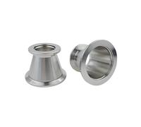 1pcs KF10 KF16 to KF25，KF40 to KF50 Vacuum Tri Clamp Reduer SUS304 Stainless Sanitary Vacuum Pipe Fitting Reducer Reducing Connector(KF10 to KF25)