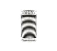 1PCS KF16 KF25 KF40 KF50 Bellows Corrugated Flexible Pipe 100-1000mm Length 304 Stainless Steel(KF25,250mm)