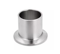 1Pcs KF16 KF25 KF40 KF50 Vacuum Chuck Joint Flange Half Nipple Fitting SS304 Stainless Steel(40mm Height,KF16)