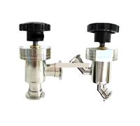 1PCS KF16 KF25 KF40 KF50 Vacuum Elbow Y-Shaped Manual Flapper Angle Valve 304 Stainlee Steel(Elbow,KF50 K75mm)