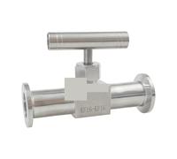 1pcs KF16 KF25 Vacuum All-in-one Control Needle Valve Stainless Steel Micro-Control Valve 304/316L Flow Control Stop Valve(KF25,SUS316L)