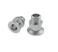 1pcs KF16 KF25 Vacuum to G1/8" 1/4" 3/8" 1/2" 1" BSPP Male Thread Flange Pipe Hex Pipe Fitting(G Thread,KF16_3/8")