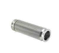 1pcs KF25 Flexible Vacuum Bellows Hose - 100-1000mm Length, High Temperature & Erosion Resistant, Helium Leak Tested(500mm)