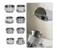 1pcs Kitchen Faucet Adapter 16/18/20/22/24mm to 22mm Male Female Saving Tap Connector Metal Filter with Washer Bathroom Accessories(Outer 22 fine-Outer 22 fine)