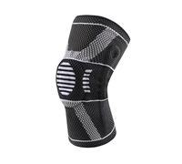 1PCS Knee Sleeves for Men Women,Compression Brace Sleeve with Side Stabilizers & Patella Gel Pad, Bands(Black,XL)