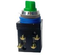 1pcs LA18-22X/2 Rotary Button Switch 25mm Mounting 2/3 Position 380V Gear Selector LA18-22X/3/2 Knob Rotaris Select(Red,3 Position)