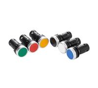 1Pcs LA38-11J 22mm Self-rest Electrical Push Button Switch Green Red 1NO 1NC 3 Pins Screws Terminals Computer PC(Red)