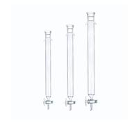 1pcs lab 24# glass sand core chromatography column with standard mouth and TPFE piston 16 22 30 40 * 200 300 400mm(30x300mm- caliber24)