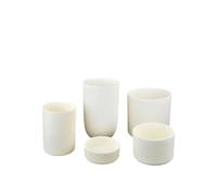 1pcs Lab 5ml to 1000ml Cylindrical Corundum Crucible 99% Alumina Ash Crucible Resistance 1600 Degrees(5ml)