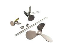 1pcs Lab Stainless Steel DIA40mm To 120mm Three Blade Propeller Stirring Dispersing Rod with Nut,Blade and Rod, Choose Separetely(Length 450mm Rod)