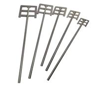 1pcs Lab Stainless Steel Frame Paddle with Leaf-width 40mm or 120mm Stirring Blade SUS304 Dispersion Anchor Paddle(50x8x300mm)