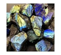 1pcs Labradorite Irregularity Moon Stone Collection Fish Tank Landscape Crystal Raw