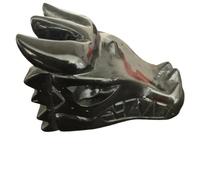1pcs Large Black Obsidian Dragon Head Hand Engraved Big Size Crystal Skull for Decoration Home Decor Gemstone Stone