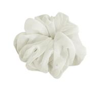 1pcs Large Hair Rope For Women Simple Does Not Hurt The Hair Hair Rope Cute High Ponytail Scrunchie(White)