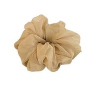 1pcs Large Hair Rope For Women Simple Does Not Hurt The Hair Hair Rope Cute High Ponytail Scrunchie(Yellow)