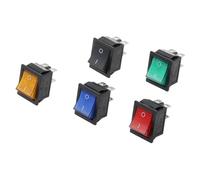 1pcs Latching Rocker Switch Power Switch I/O 4/6 Pins With Light 16A 250VAC 20A 125VAC KCD4(Waterproof cap,4PIN)