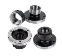 1pcs Lathe Chuck ER16 ER25 ER32 ER40 ER50 100mm 80mm Spindle Flange Four Axis Cartridge Collet Fixture for CNC Tools Accessories(ER50-D130 (7 Holes))