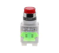 1pcs LAY37 Y090 22mm DPST 1NO 1NC LED Light Momentary Push button switches Red Green Yellow Blue head power switch IDGTTLDF(Red,380V)