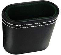 1Pcs Leather Dice Cup PU Leather Dice Shaker Cup Without Dice Quiet Shaking Portable Dice Cup for Backgammon Bar Party KTV Poker Liars Dice Party Games, Black