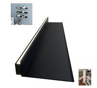 1pcs LED Light Floating Shelf With USB Portable Charger, Metal Wall Mounted Light-Emitting Shelves, Lighted Display Stand(Warm Light,80cm/31in)