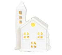 1pcs LED Light Mini Wood House Model Luminous For Christmas Christmas Houses House Wooden Festive Ornaments Gifts Kids holiday Room santa Light,LED Figurines Houses,White snow decoration indoo