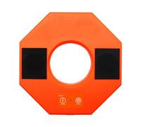 1pcs LED Traffic Cone Commander Light with Sound Recording - Rechargeable Safety Warning Ring for Roadblocks