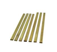 1Pcs Length 500mm Brass Flat Strip Thick 3/4/5/6mm Solid Copper Square Rod Bar DIY Cutting Tool Processing Accessories for Crafting Maintenance Electrical Architectural(3x10x500mm)