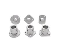 1Pcs Lengthening Guide Shaft Support Circular Flat Optical Fixing Seat Hole Diameter 12mm 16mm 20mm 25mm 30mm IDGTTLDF(Square flange,Hole diameter 25mm)