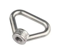 1PCS Lifting eye nuts 304 Stainless Steel Ring Nut Triangle Lifting Eye Nut M3 M4 M5 M6 M8 M10 M12 M14 M16 M18 M20 M24(Triangle,M24-1PCS)