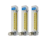 1pcs Liquid Flow Meter 25-250 L/H 12 mm Hose Glass Tube Rotameter with Control Valve Vertical Mounted Variable Area(6-60L-H)