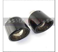 1Pcs long 120mm Glossy carbon fiber+stainless steel Muffler End Pipe exhaust pipe muffler compatible with akrapovic Exhaust Tips 63 IN 114mm