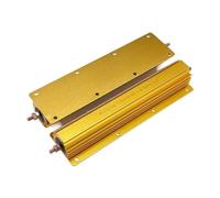 1PCS/Lot 200W 300W 500W Gold Aluminum Shell Resistor 0.1R ~ 10K 0.5 1 2 4 6 8 10 12 15 25 30 40 50 100 150 200 300 400 500 1KOhm(300W Other ohm consu)