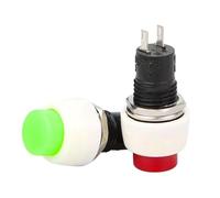 1pcs LOT 5 10mm Hole 2 Pins SPST Press To ON Maintained/Momentary Pushbutton Switch DS-450 DS-451(Green,Maintained)