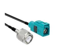 1pcs/LOT Fakra-Z Type Female Jack To SMB/BNC/TNC/UHF/M/N/F Male/Connector Adapter Cable GPS Antenna RG174(FAKRA -TNCM,50CM)
