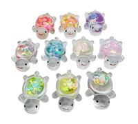 1PCS Luminous Mini Resin Turtles, Small Sea Turtles Figurines Glow in Dark,Miniature Figure For Ocean Animal Sea Turtle