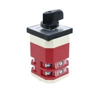 1pcs LW12-16/GL24.2 16A 3 Position 2 Pole 8 Screw Electric Momentary Knob Changeover Control Cam Switch Single Reset Switch