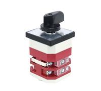 1PCS LW12-16/YH2.2 16A Four Position Two Pole Control Circuit Voltmeter Measurement Changeover Selector Universal Rotary Switch