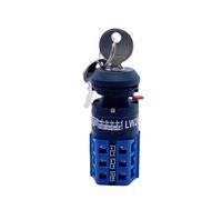 1PCS LW26-10/3S Single Hole Mounted 16.5mm Rotary Changeover Cam Switch With Lock Key Dual Power Supply Motor Forward And Reverse