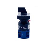 1PCS LW26-10S 1/2/3/4 Poles Single Hole Mounting Size 16mm Rotary Cam Switch 10A Changeover Main Selector Silver Contact(4P 16Terminals)