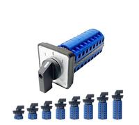 1pcs, LW26-20 YMW26 Series Silver Con-ta-ct 1-8 Poles 20A 690V Control Power Rotary Selector Changeover Cam Switch LW28-20 IDGTTLDF(3P-12 Terminals)