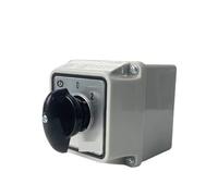 1PCS LW26-25/2M Changeover Cam 3 Position Rotary Switch 25A 2 Poles With Waterproof Enclosure Box Electric Motor Reversing(Switch Box 102)
