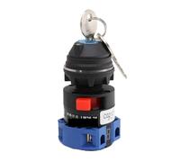 1PCS LW26-25YS1/1S Universal Change-over Rotart Cam Switch 22mm Mounting 0-1 OFF-ON Lock Key Motor Equipment Safety Power Cut-off 25A
